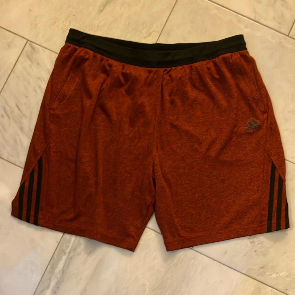 Adidas Men's Red Athletic Shorts